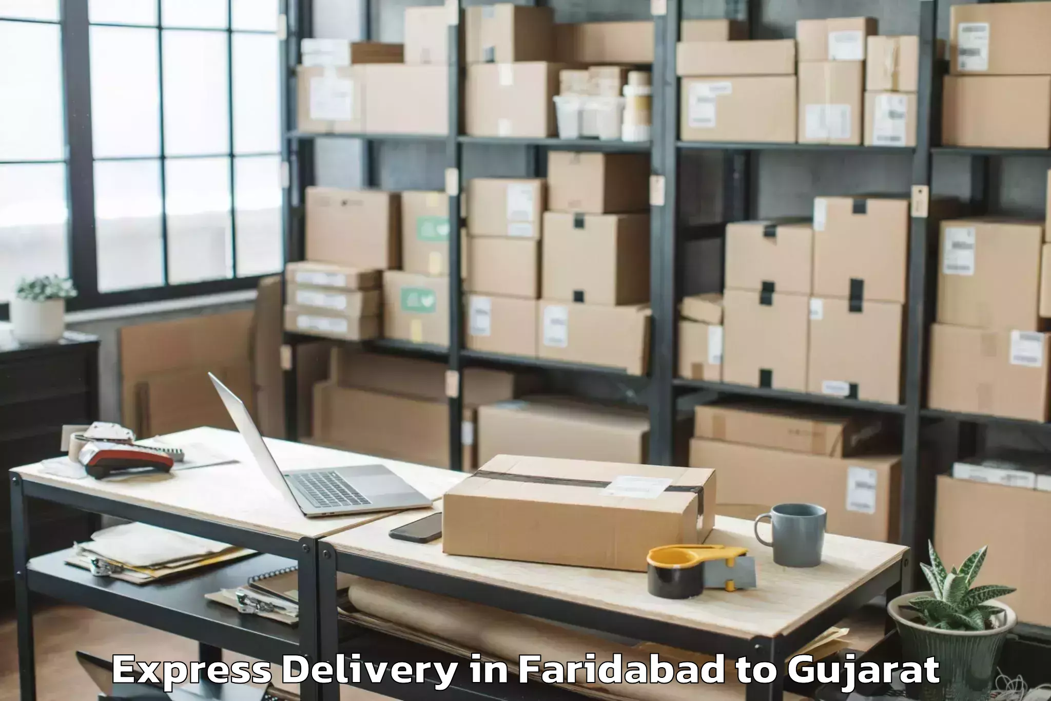 Affordable Faridabad to Gujarat Express Delivery